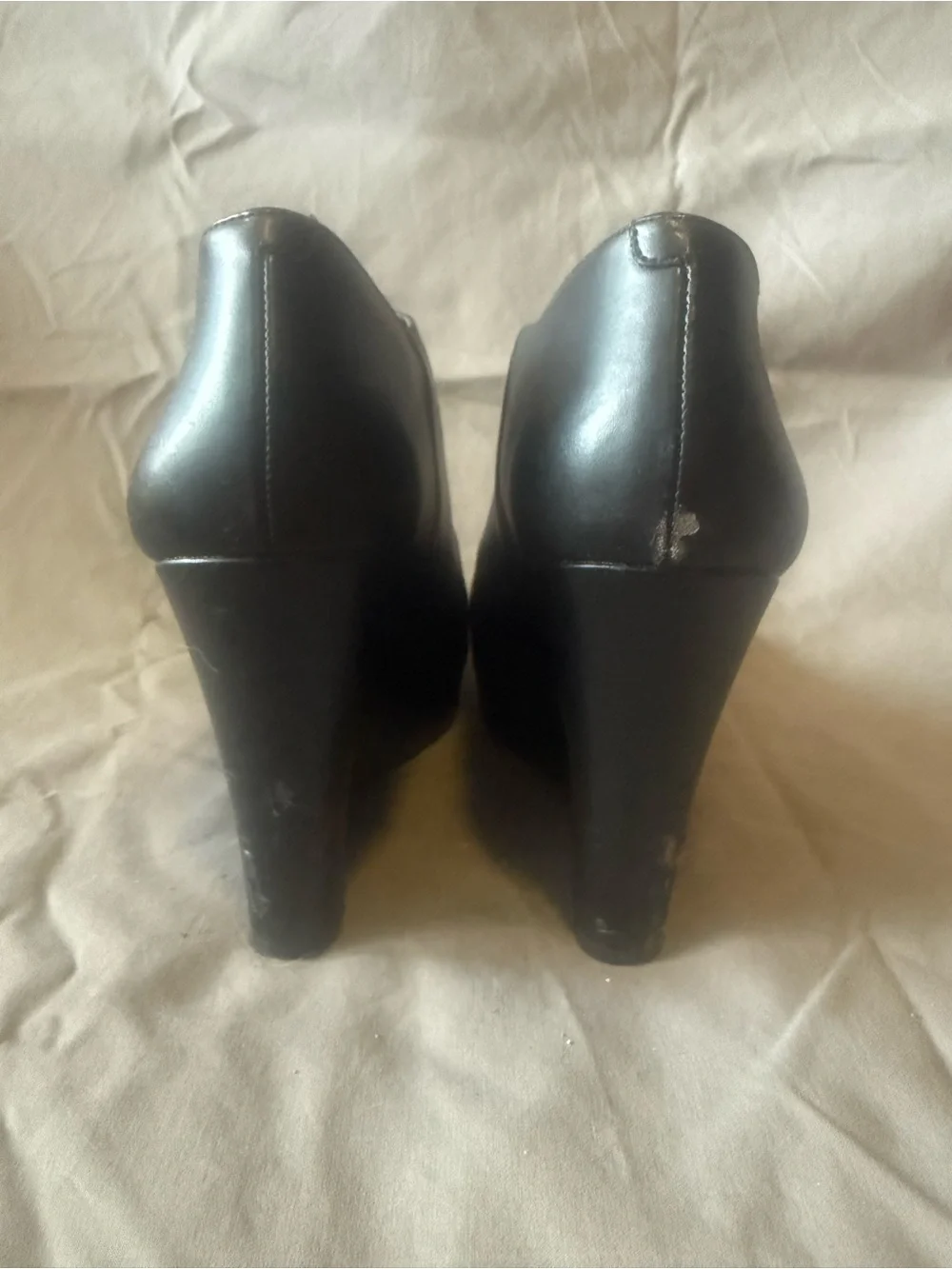 Jessica Simpson Carli style Black wedge booties - w’s 10M